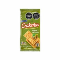 Galletas Crakeñas Oliva Y Orégano X 24gr X 6 Paquetes