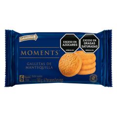 Galleta Moments 168g 6u Mantequilla