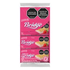 Galleta Bridge 30G 8Un Fresa