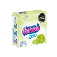 Gelatina En Polvo Gelhada Zero Sabor A Limón X 11gr