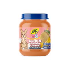 Compota San Jorge Má Sabor A Guayaba Y Banano Frasco X 113gr