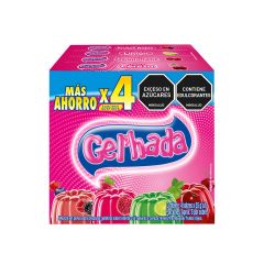 Gelatina Gelhada 35G 4Un Cer/Lim/Fra/Fro