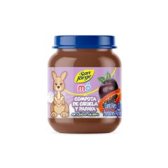 Compota San Jorge Má Sabor A Ciruela Y Papaya Frasco X 113gr