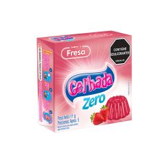 Gelatina En Polvo Gelhada Zero Sabor A Fresa X 11gr