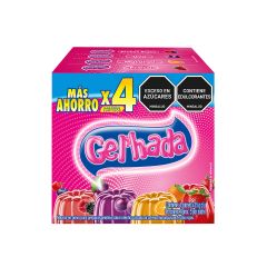 Gelatina Gelhada 35G 4Un Fre/Nar/Uva/Fro