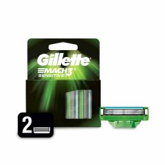Repuesto Maquina Gillette Mach 3 Sensitive x 2 Unidades