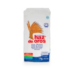 Harina De Trigo Haz De Oros Con Polvo Para Hornear x 1000gr