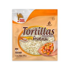 Tortillas Haz De Oros Integrales Con Avena x 190gr x 6 Unidades