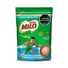 Milo Nestlé Active-Go Nutri Fit Menos Azúcar Doypack x 500gr