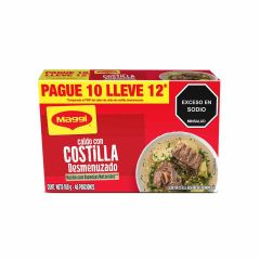 Caldo De Costilla Maggi Desmenuzado x 9gr Pague 10 Lleve 12 Sobres