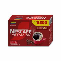 Café Soluble Nescafé Tradición Display x 1,5gr x 48 Sobres