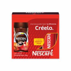 Café Soluble Nescafé Tradición Frasco x 170gr Gratis Mug