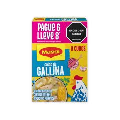 Caldo De Gallina Maggi x 88gr Pague 6 Lleve 8 Cubos