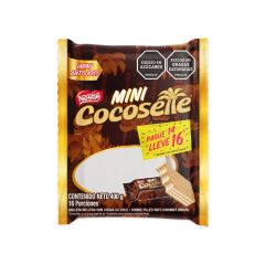 Galletas Cocosette Nestlé Mini Wafer X 400gr Pague 14 Lleve 16 Paquetes