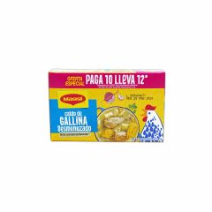 Caldo De Gallina Maggi Desmenuzado Con Especias X 9gr Pague 10 Lleve 12 Sobres