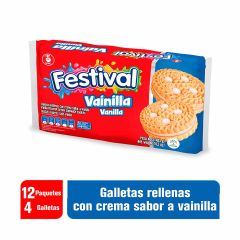 Galleta Festival 403g 12u Vainilla