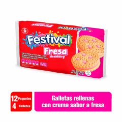 Galleta Festival 403g 12u Fresa