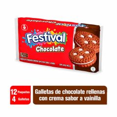 Galleta Festival 403g 12u Chocolate