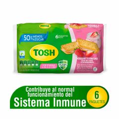Galleta Tosh 148g 6u Yogurt Fresa