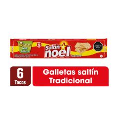 Galletas Saltín Noel Tradicional x 524gr x 6 Tacos
