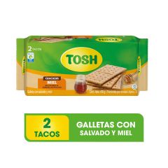 Galletas Tosh Con Salvado Y Miel x 418gr x 2 Tacos