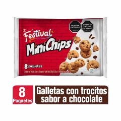 Galletas Minichips Festival X 35gr X 8 Unidades