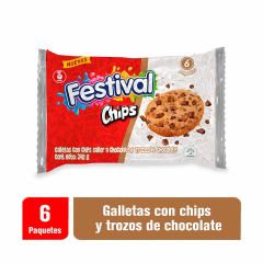 Galleta Festival 240g 6u Chips