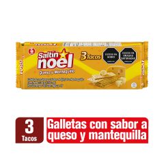 Galletas Saltín Noel Sabor A Queso Mantequilla x 338gr x 3 Tacos
