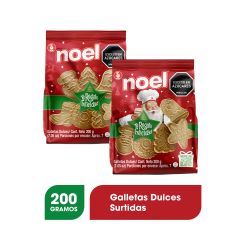 Galletas De Navidad Noel Dulces Bolsa X 200gr