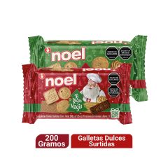 Galletas De Navidad Noel Dulces Surtidas Plegadiza X 200gr