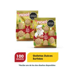 Galletas De Navidad Noel Dulces Bolsa X 100gr