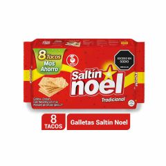 Galletas Saltín Noel Tradicional X 640gr X 8 Tacos