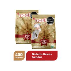 Galletas De Navidad Noel Dulces Surtidas Bolsa X 400gr