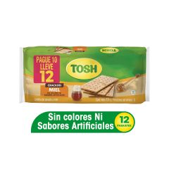 Galletas Tosh Con Salvado Y Miel X 324gr Pague 10 Unidades Lleve 12 Unidades