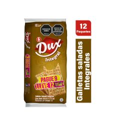 Galletas Dux Noel Integral X 333,6gr Pague 9 Lleve 12 Paquetes
