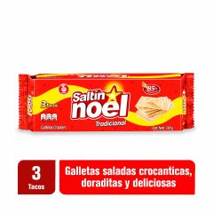 Galletas Saltín Noel Tradicional x 300gr x 3 Tacos