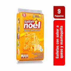 Galleta Saltin 202g 9u Queso/mantequilla