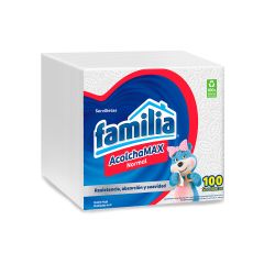 Servilletas Familia Acolchamax Normal Doble Hoja X 100 Unidades