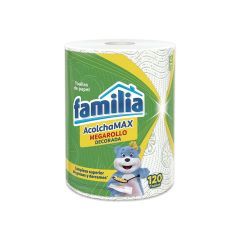 Toallas De Cocina Multiusos Familia Acolchamax Triple Hoja Megarollo x 120 Hojas