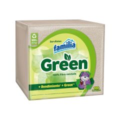 Servilletas Familia Green Doble Hoja x 100 Unidades