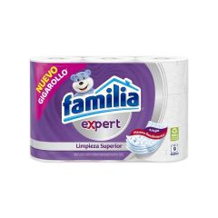 Papel Higiénico Familia Expert 4 Hojas Limpieza Experta x 9 Unidades x 26mts