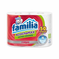 Papel Higiénico Familia Acolchamax Extragrande x 4 Unidades x 24mts