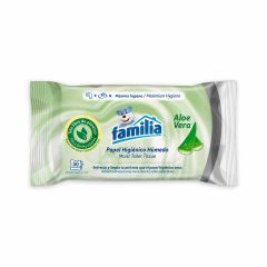 Papel Higiénico Húmedo Familia Aloe Vera x 50 Unidades