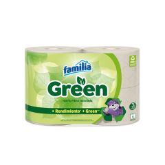 Papel Higiénico Familia Green Suave Y Rendidor x 4 Unidades x 37mts