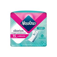 Protector Nosotras 15u Diarios Largo