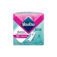 Protectores Nosotras Diarios Largos x 50 Unidades