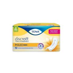 Toallas Femeninas Tena Discreet Maxi x 10 Unidades