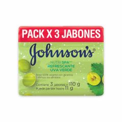Jabon Johnson 110G 3Un Uva Verde