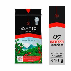 Café Matiz Medio Tostado Y Molido Escarlata 07 Intenso x 340gr