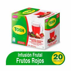 Infusión Caliente Tosh Frutos Rojos x 24gr x 20 Unidades